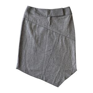 Vintage bebe Y2K Wool Asymmetrical Midi Skirt - Size 6 - Made in USA